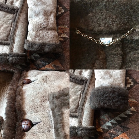 Vintage Sears The Leather Shop Shearling Coat - Picture 7 of 8